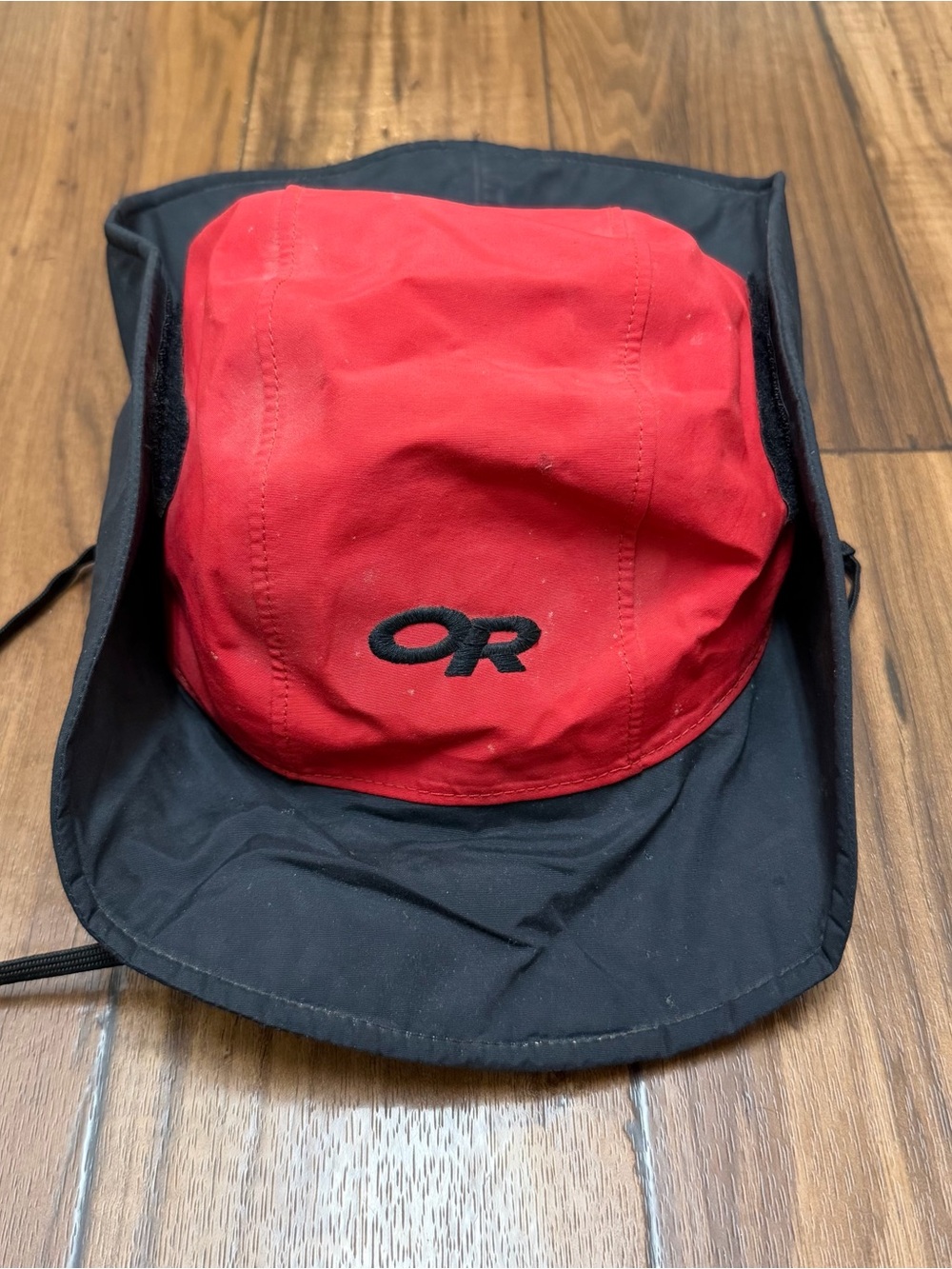 Outdoor Research Seattle Sombrero Goretex Hat Large Red Black Waterproof Boonie